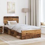 vidaXL Cadre de lit Bois ancien 90 x 200 cm Pin massif