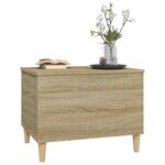 vidaXL Table basse Chêne sonoma 60x44 5x45 cm Bois d'ingénierie