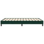 vidaXL Sommier à lattes de lit sans matelas vert foncé 120x210 cm