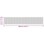 vidaXL Tapis rectangulaire naturel 70x400 cm bambou