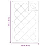 vidaXL Couette avec oreiller 2 Pièces Blanc 140 x 220 cm Microfibre