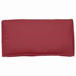 vidaXL Set de coussins de palette 3 Pièces Bordeaux 120 x 60 x 12 cm