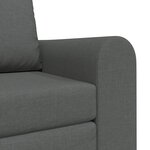vidaXL Canapé-lit de sol 2-en-1 Gris Foncé 98x71x83 cm Tissu