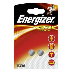 Blister de 2 piles Alcaline calculatrices/photo A76 LR44 AG13 1,5V ENERGIZER