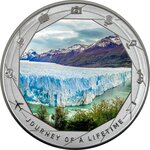 Pièce de monnaie en Argent 1000 Francs g 31.1 (1 oz) Millésime 2025 Journey of a Lifetime PERITO MORENO GLACIER