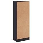 vidaXL Bibliothèque à 3 niveaux gris 40x24x109 cm bois d'ingénierie