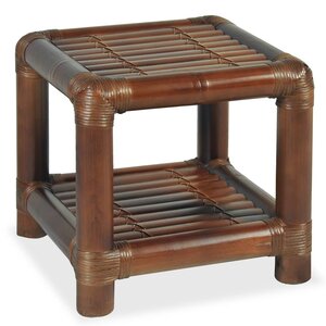 vidaXL Table de chevet 40 x 40 x 40 cm Bambou Marron foncé