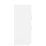 vidaXL Armoire à clés Blanc 40x8 5x20 cm Bois d'ingénierie et acier