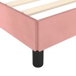 vidaXL Cadre de lit Rose 90x200 cm Velours