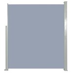 vidaXL Auvent latéral rétractable de patio 160 x 300 cm Gris