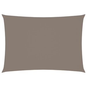 vidaXL Voile de parasol tissu oxford rectangulaire 3 5x5 m taupe