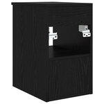 vidaXL Meuble de Salle de Bain In-between Chêne noir 30 x 35 x 50 cm