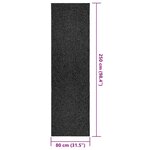 vidaXL Tapis ZIZUR 80x250 cm aspect de jute intérieur extérieur