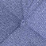 vidaXL Coussins de siège 4 Pièces Bleu denim 45 x 45 x 12 cm tissu