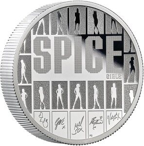 Monnaie SPICE GIRLS Legends Of Music 2 Oz Argent 5 Pounds United Kingdom 2026