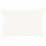 vidaXL Voile d'ombrage 160 g/m² Blanc 5x7 m PEHD