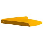 vidaXL Étagère flottante 4 Pièces Jaune moutarde 30 x 30 x 2 cm