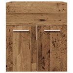 vidaXL Meuble lavabo de salle de bain vieux bois bois d'ingénierie
