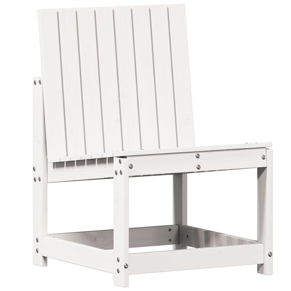 vidaXL Chaise de jardin blanc 50 5x55x77 cm bois de pin massif