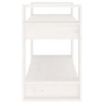 vidaXL Bibliothèque/Séparateur de pièce Blanc 80x35x56 5 cm Pin solide