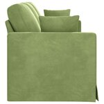 vidaXL Canapé Vert clair 198 x 78 x 80 cm Velours