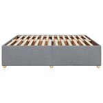 vidaXL Cadre de lit sans matelas gris clair 200x200 cm tissu