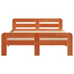 vidaXL Cadre de lit sans matelas cire marron 180x200cm bois pin massif