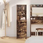 vidaXL Haut Armoire Chêne fumé 40 x 41 x 135 cm Bois d'ingénierie