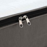 vidaXL Boîte de rangement avec fenêtre transparente 6 Pièces Gris