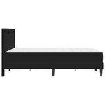 vidaXL Cadre de lit avec bandes LED Noir 120 x 200 cm Simili cuir