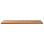 vidaXL Dessus de bureau marron clair bois chêne massif rectangulaire