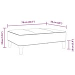 vidaXL Repose-pied Gris 78x56x32 cm Similicuir