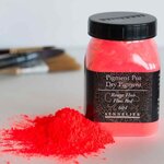 Pigment pour création de peinture - pot 100 g - rouge fluo
