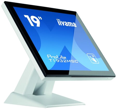 Iiyama prolite t1932msc-w5ag écran plat de pc 48 3 cm (19") 1280 x 1024 pixels led écran tactile multi-utilisateur noir  blanc