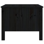 vidaXL Table basse Noir 100x50x40 cm Bois massif de pin