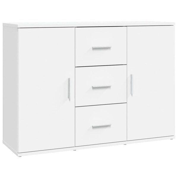 vidaXL Buffet blanc 91x29 5x65 cm bois d'ingénierie