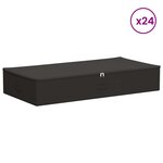 vidaXL Boîte de rangement 24 pc Tissu intissé 90 x 48 x 15 cm 64 8 L