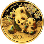 Pièce de monnaie en Or 2000 Yuan g 150 Millésime 2024 CHINA PANDA