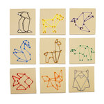 Kit string art pour enfant tableau de fil tendu orig'animals