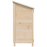 vidaXL Abri de jardin Naturel 106 x 56 x 113 5 cm Bois de Sapin Massif