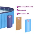 vidaXL Piscine pour enfants Bleu Ø300 x 38 cm