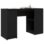 vidaXL Bureau chêne noir 120x42x76 cm bois d'ingénierie
