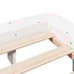 vidaXL Cadre de lit sans matelas blanc 160x200 cm bois de pin massif