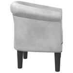vidaXL Fauteuil argenté similicuir