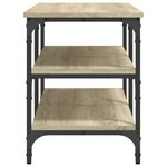 vidaXL Banc à chaussures chêne sonoma 100x38 5x49 cm bois d'ingénierie