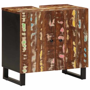 vidaXL Meuble d'évier 62x33x58 cm bois de récupération et d'ingénierie