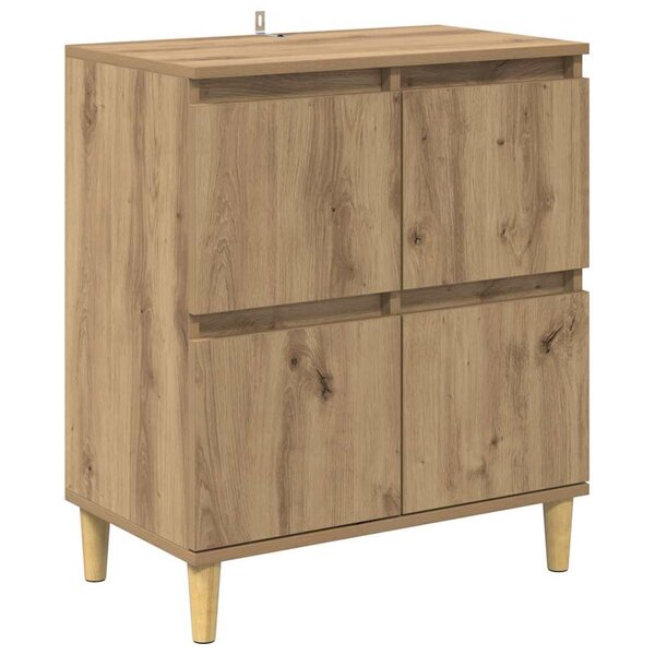 vidaXL Buffet Chêne artisanal 60 x 35 x 70 cm Bois d'ingénierie