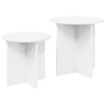 vidaXL Ensemble de tables d'appoint 2 Pièces Bois d’ingénierie