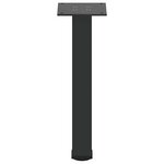 vidaXL Pieds de table basse 4 pièces Noir 42-44 cm Acier