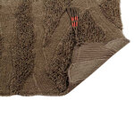 Tapis couloir ethnique laine Enkang brun - 70 x 200 cm